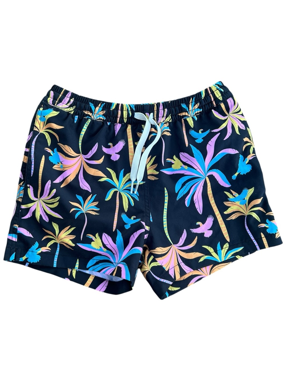 Boys' Chubbies The Black Light Nights Swim Trunks 10-12 Years Youth Medium